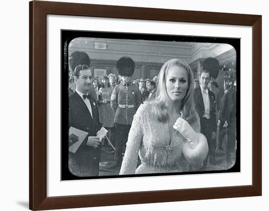 Ursula Andress Black & White-British Pathe-Framed Giclee Print