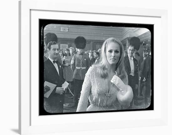 Ursula Andress Black & White-British Pathe-Framed Giclee Print