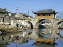 Ancient Canal in the City, Part of the Great Canal, the Longest in China, Soochow (Suzhou), China-Ursula Gahwiler-Photographic Print