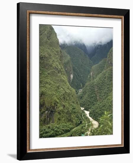 Urubamba River Flows Below Machu Picchu, Peru, South America-McCoy Aaron-Framed Photographic Print