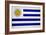 Uruguay Flag Design with Wood Patterning - Flags of the World Series-Philippe Hugonnard-Framed Art Print