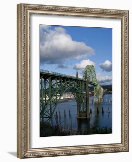 Us 101 Bridge, Newport, Oregon, USA-Peter Hawkins-Framed Photographic Print