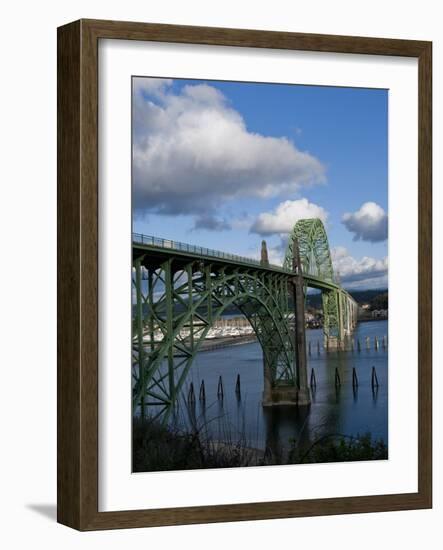 Us 101 Bridge, Newport, Oregon, USA-Peter Hawkins-Framed Photographic Print