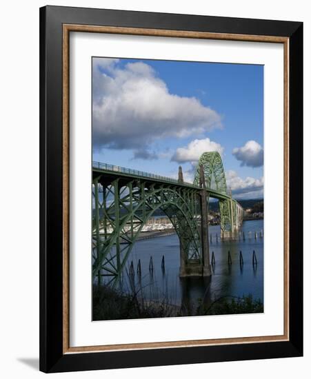 Us 101 Bridge, Newport, Oregon, USA-Peter Hawkins-Framed Photographic Print