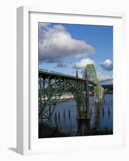 Us 101 Bridge, Newport, Oregon, USA-Peter Hawkins-Framed Photographic Print