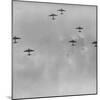 US 8th Bomber Command B-17 Flying Fortress Bombers Getting Into Formation-Margaret Bourke-White-Mounted Photographic Print