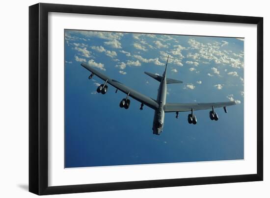 US Air Force B-52 Flies a Mission in Support of 2010 Rim of the Pacific Exercises-null-Framed Photo