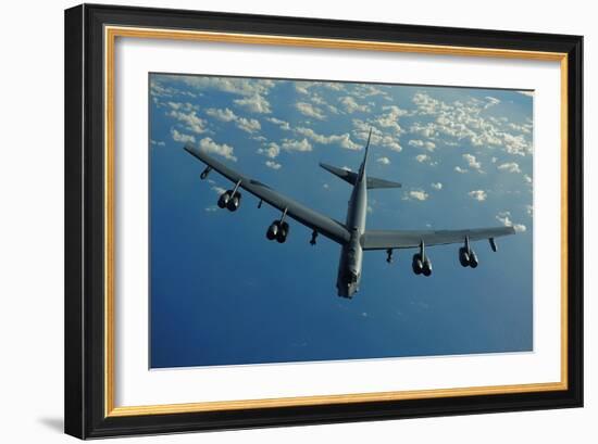 US Air Force B-52 Flies a Mission in Support of 2010 Rim of the Pacific Exercises-null-Framed Photo