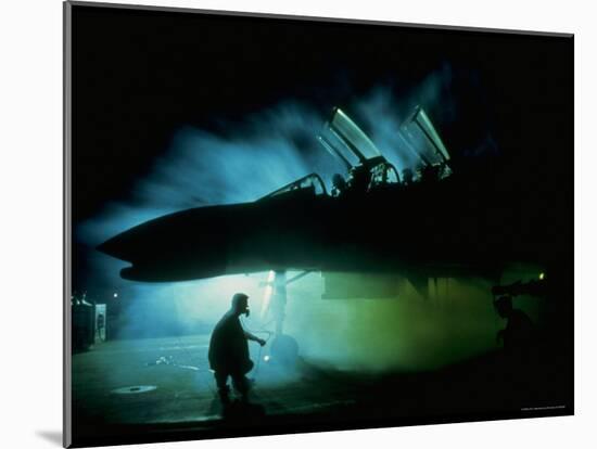 US Air Force F4 Phantom Crew and Ground Personnel, Readying Morning Mission at Phan Rang Airfield-Larry Burrows-Mounted Photographic Print