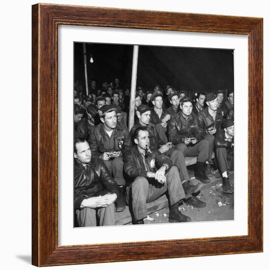 US Air Force's Paramushiru Raiders During WWII-Dmitri Kessel-Framed Photographic Print