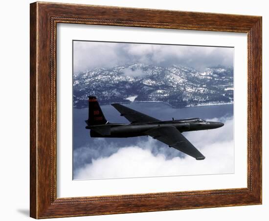 US Air Force U-2 High-Altitude Reconnaissance Aircraft-null-Framed Photo