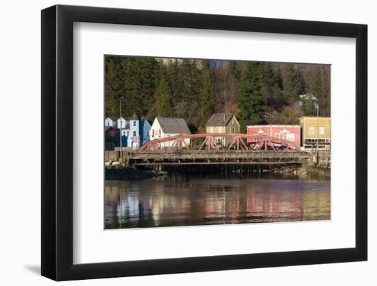 US, Alaska, Ketchikan. Historic Creek Street red light district, Stedman St. Tlingits-Trish Drury-Framed Photographic Print