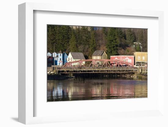 US, Alaska, Ketchikan. Historic Creek Street red light district, Stedman St. Tlingits-Trish Drury-Framed Photographic Print