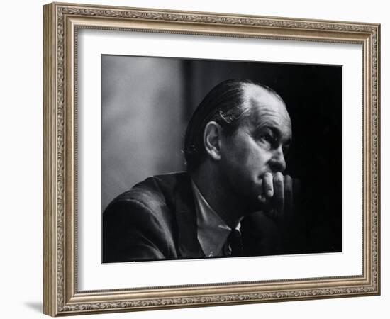 US Amb. to Iran Richard Helms, Formerly CIA Dir., During His Testimony at Watergate Hearings-Gjon Mili-Framed Photographic Print