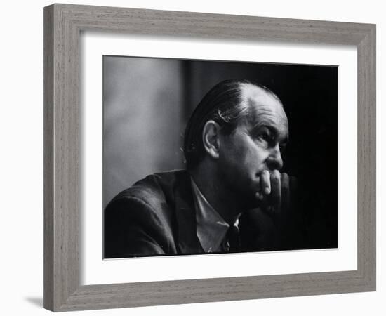 US Amb. to Iran Richard Helms, Formerly CIA Dir., During His Testimony at Watergate Hearings-Gjon Mili-Framed Photographic Print