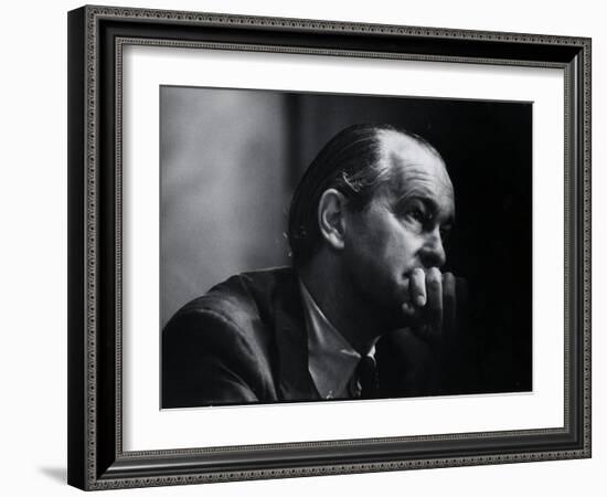 US Amb. to Iran Richard Helms, Formerly CIA Dir., During His Testimony at Watergate Hearings-Gjon Mili-Framed Photographic Print