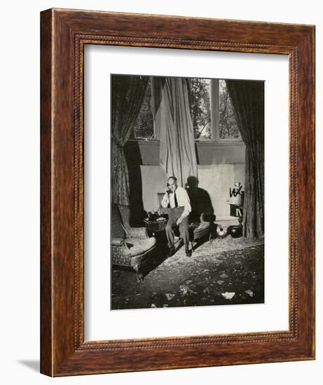 Us Ambassador Laurice A. Steinhardt Amid Wreckage at Moscow Embassy's July 23 Bombing, 1941-Margaret Bourke-White-Framed Photographic Print