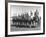 US and Mexico Polo Team Members Posing on Horseback-null-Framed Photographic Print