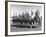 US and Mexico Polo Team Members Posing on Horseback-null-Framed Photographic Print
