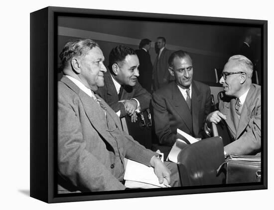 Us and Pakistan Delegates at the United Nations, Paris, 1950S-null-Framed Premier Image Canvas