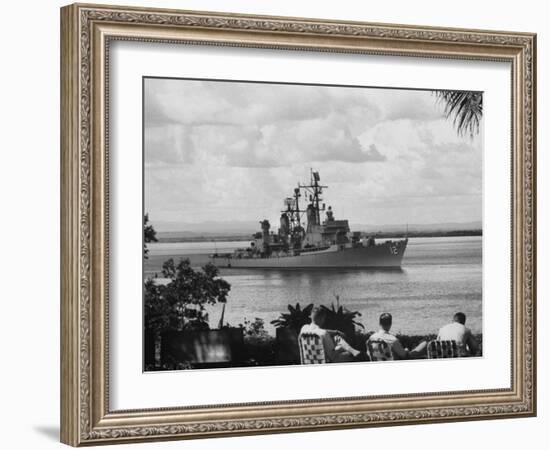 US Armed Forcese Destroyer Sullivan in Guantanamo Bay at the Time of the Cuban Missile Crisis-null-Framed Photographic Print