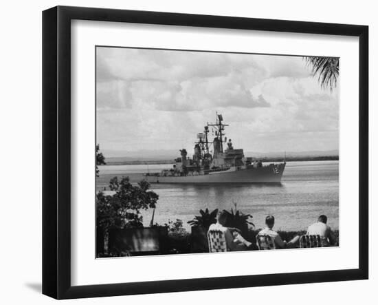 US Armed Forcese Destroyer Sullivan in Guantanamo Bay at the Time of the Cuban Missile Crisis-null-Framed Photographic Print