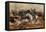 US Army, Cavalry Charge of the 5Th Regulars, Gains Mill, 1862 (Colour Litho)-American School-Framed Premier Image Canvas