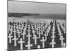 US Army Cemetery at Omaha Beach-Leonard Mccombe-Mounted Photographic Print