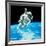 US Astronaut Bruce Mccandless Conducting Space Walk During Challenger IV Space Shuttle Mission-null-Framed Premium Photographic Print