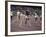 US Athlete Lee Evans Going Through Finish Line During Race at Summer Olympics-null-Framed Premium Photographic Print