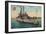 Us Battleship Iowa, C1908-null-Framed Giclee Print