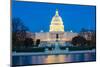 US Capitol Building at Dusk, Washington Dc, USA-vichie81-Mounted Photographic Print