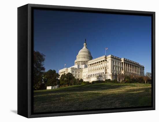 US Capitol Complex and Capitol Building Showing Current Renovation Work on Dome, Washington DC, USA-Mark Chivers-Framed Premier Image Canvas