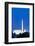 US Capitol, Washington Monument and Lincoln Memorial in Washington D.C. at dusk with blue sky-null-Framed Photographic Print