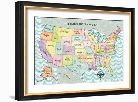 US Cities IX-Beth Grove-Framed Art Print