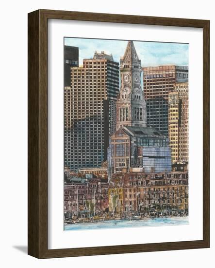 US Cityscape-Boston-Melissa Wang-Framed Art Print