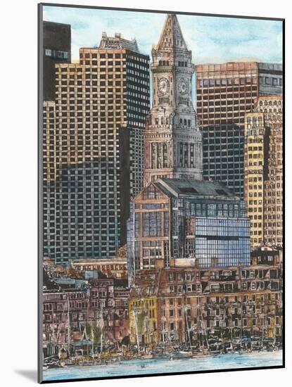 US Cityscape-Boston-Melissa Wang-Mounted Art Print