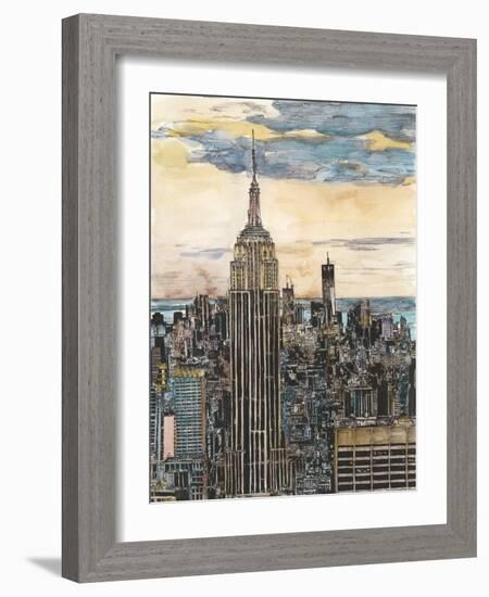 US Cityscape-NYC-Melissa Wang-Framed Art Print