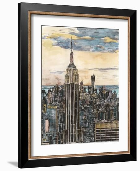 US Cityscape-NYC-Melissa Wang-Framed Art Print