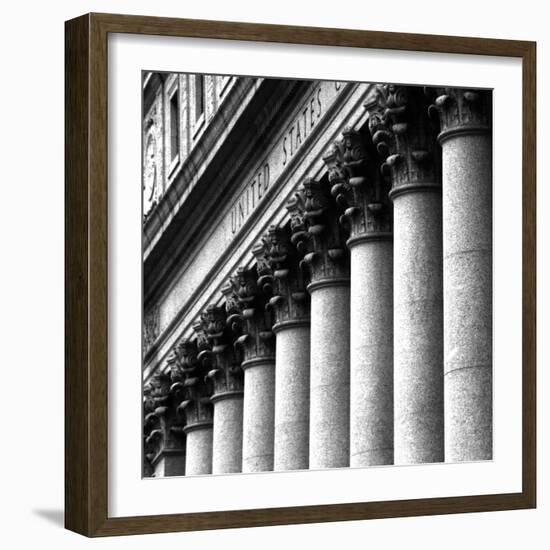 US Court Columns, NYC-Jeff Pica-Framed Photographic Print