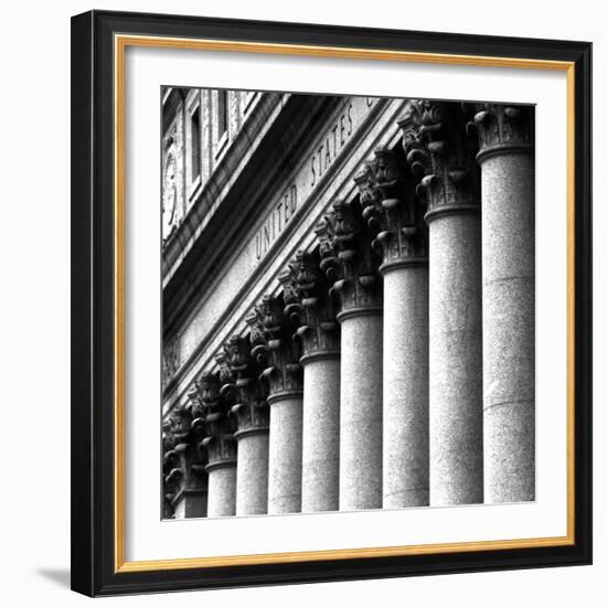 US Court Columns, NYC-Jeff Pica-Framed Photographic Print