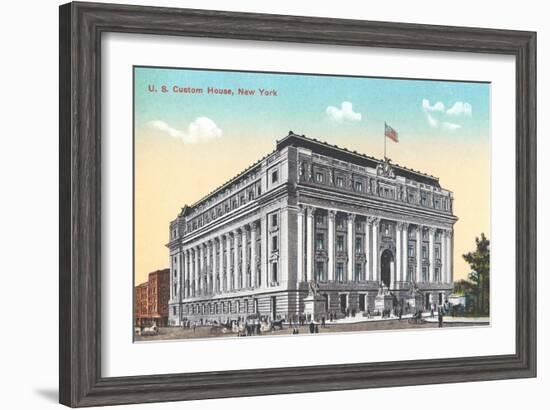 US Custom House, New York City-null-Framed Art Print