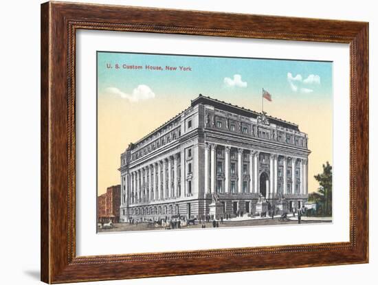 US Custom House, New York City-null-Framed Art Print