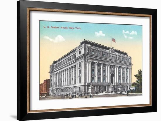 US Custom House, New York City-null-Framed Art Print