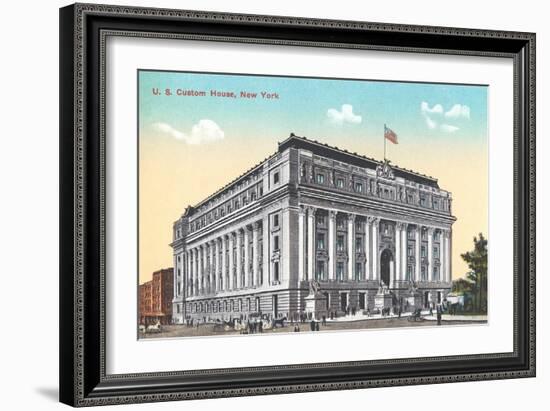 US Custom House, New York City-null-Framed Art Print