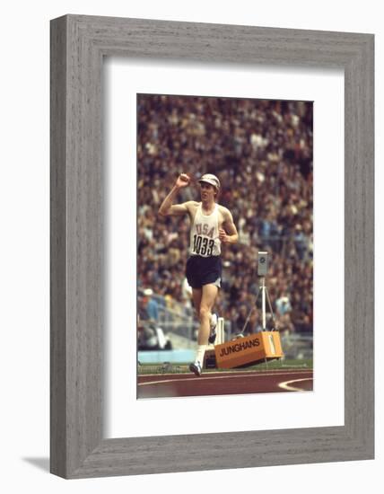 Us Dave Wottle, Gold-Medalist 800 Meter Run at the 1972 Summer Olympic Games in Munich, Germany-John Dominis-Framed Photographic Print