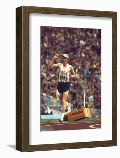 Us Dave Wottle, Gold-Medalist 800 Meter Run at the 1972 Summer Olympic Games in Munich, Germany-John Dominis-Framed Photographic Print