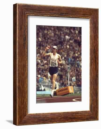 Us Dave Wottle, Gold-Medalist 800 Meter Run at the 1972 Summer Olympic Games in Munich, Germany-John Dominis-Framed Photographic Print