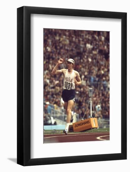 Us Dave Wottle, Gold-Medalist 800 Meter Run at the 1972 Summer Olympic Games in Munich, Germany-John Dominis-Framed Photographic Print