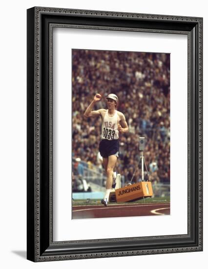 Us Dave Wottle, Gold-Medalist 800 Meter Run at the 1972 Summer Olympic Games in Munich, Germany-John Dominis-Framed Photographic Print